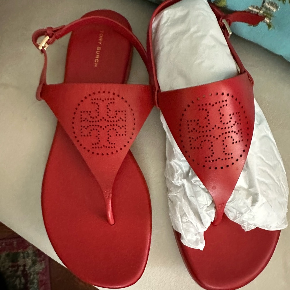 Women's Tory Burch Red Sandals